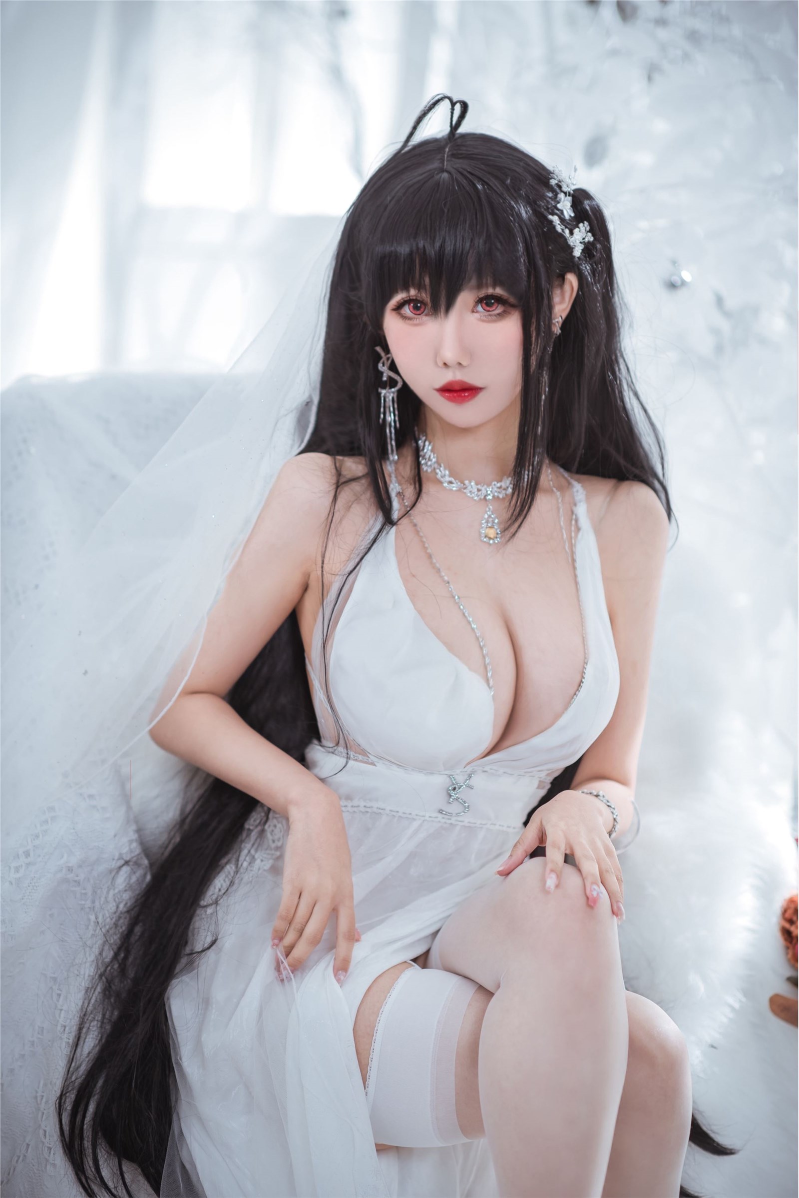 Fairy Moon NO.008 Big Phoenix Wedding Pure White Wedding Dress(2)